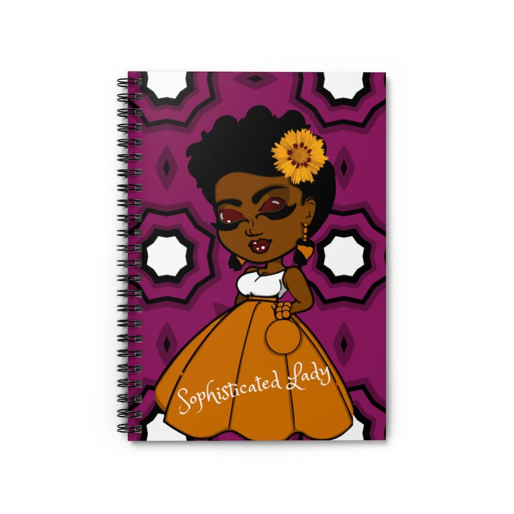 Spiral Notebook - Ruled Line -Sophisticated Lady