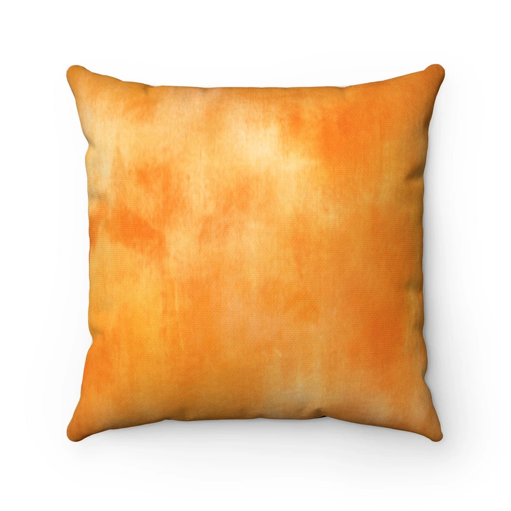Spun Polyester Square Pillow - Autumn Leaf