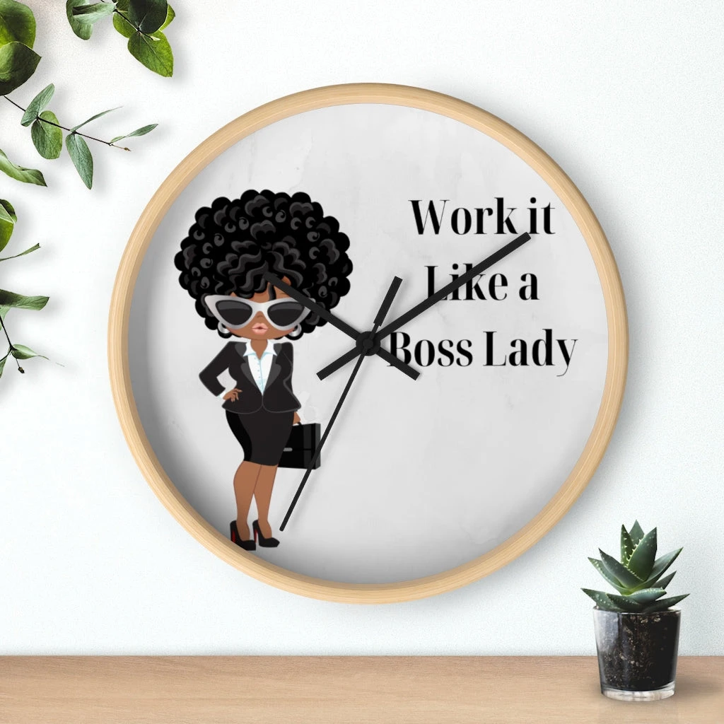 Wall clock - Work It Like A Boss Lady