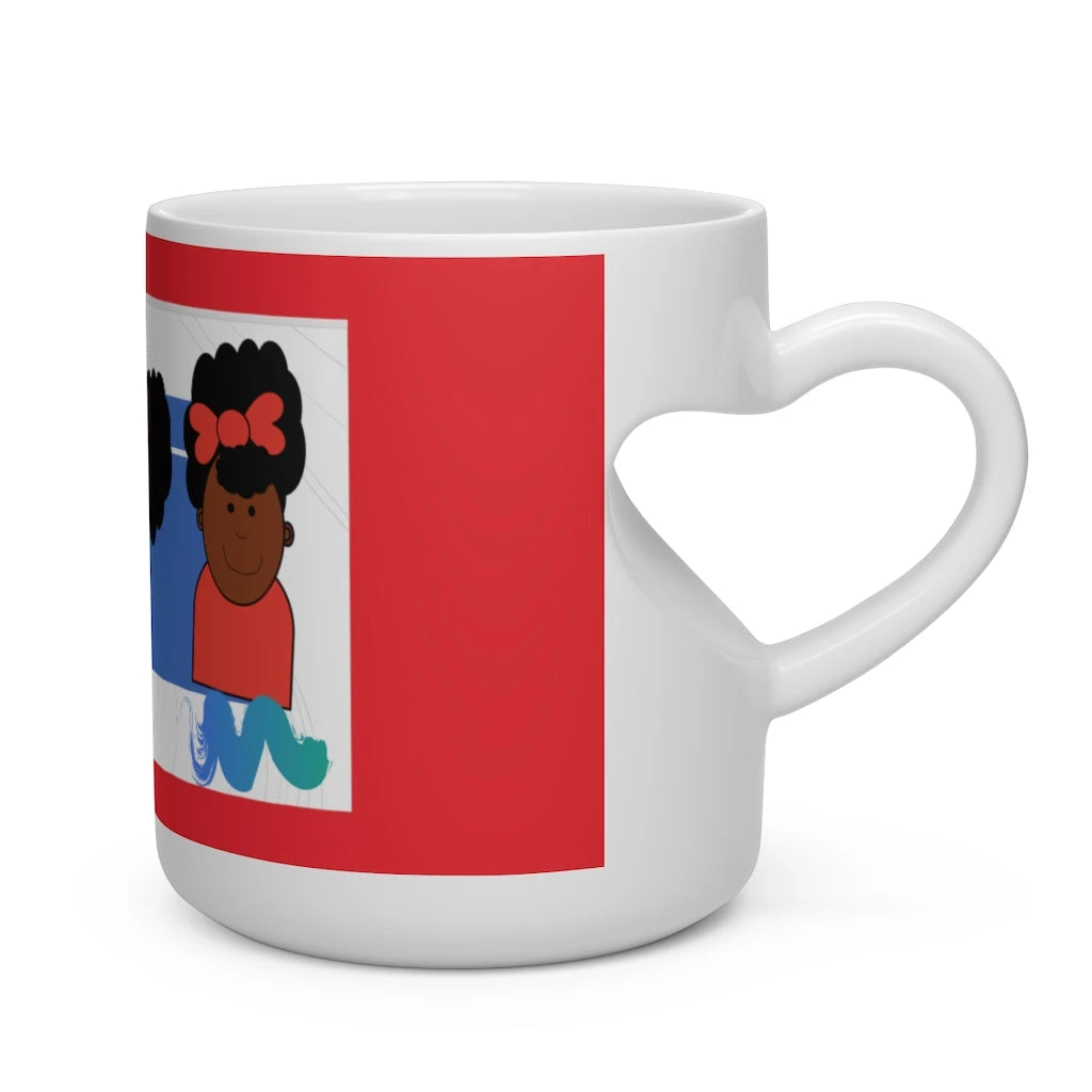 Heart Shape Mug - Sisters