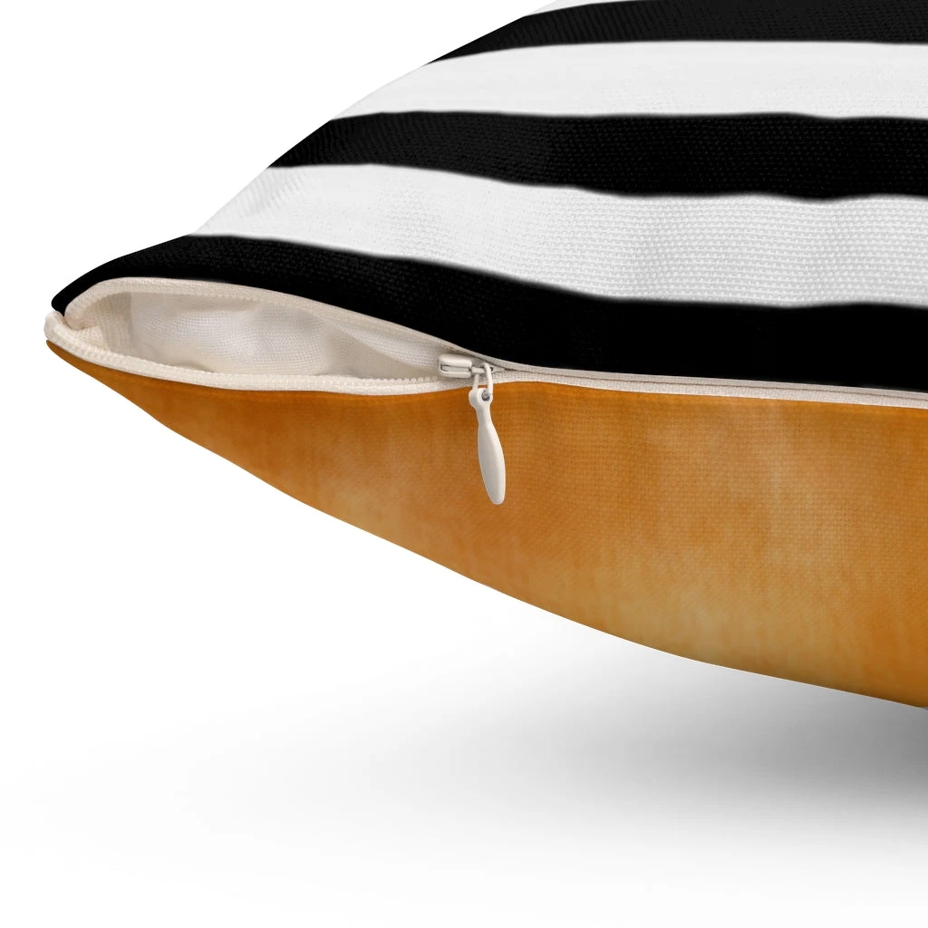 Spun Polyester Square Pillow - Autumn Leaf