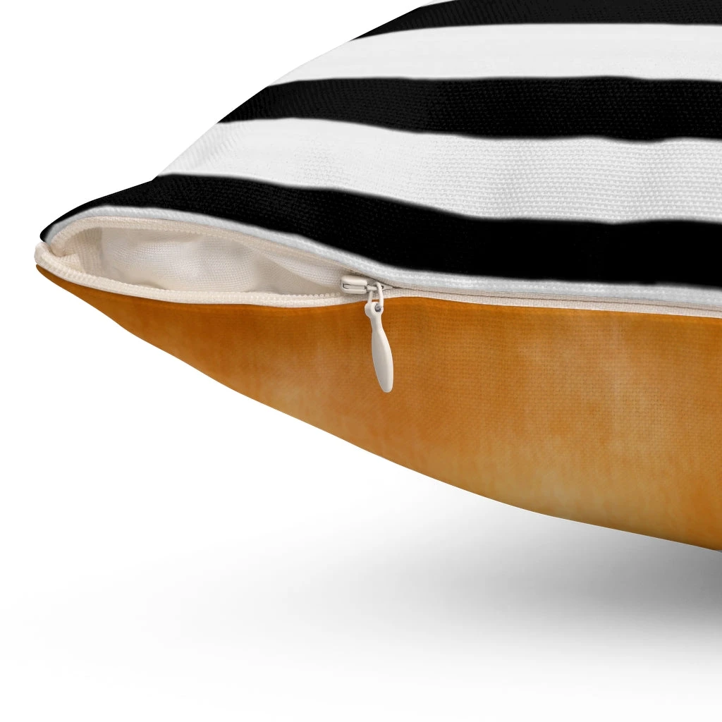 Spun Polyester Square Pillow - Harvest Pumpkin