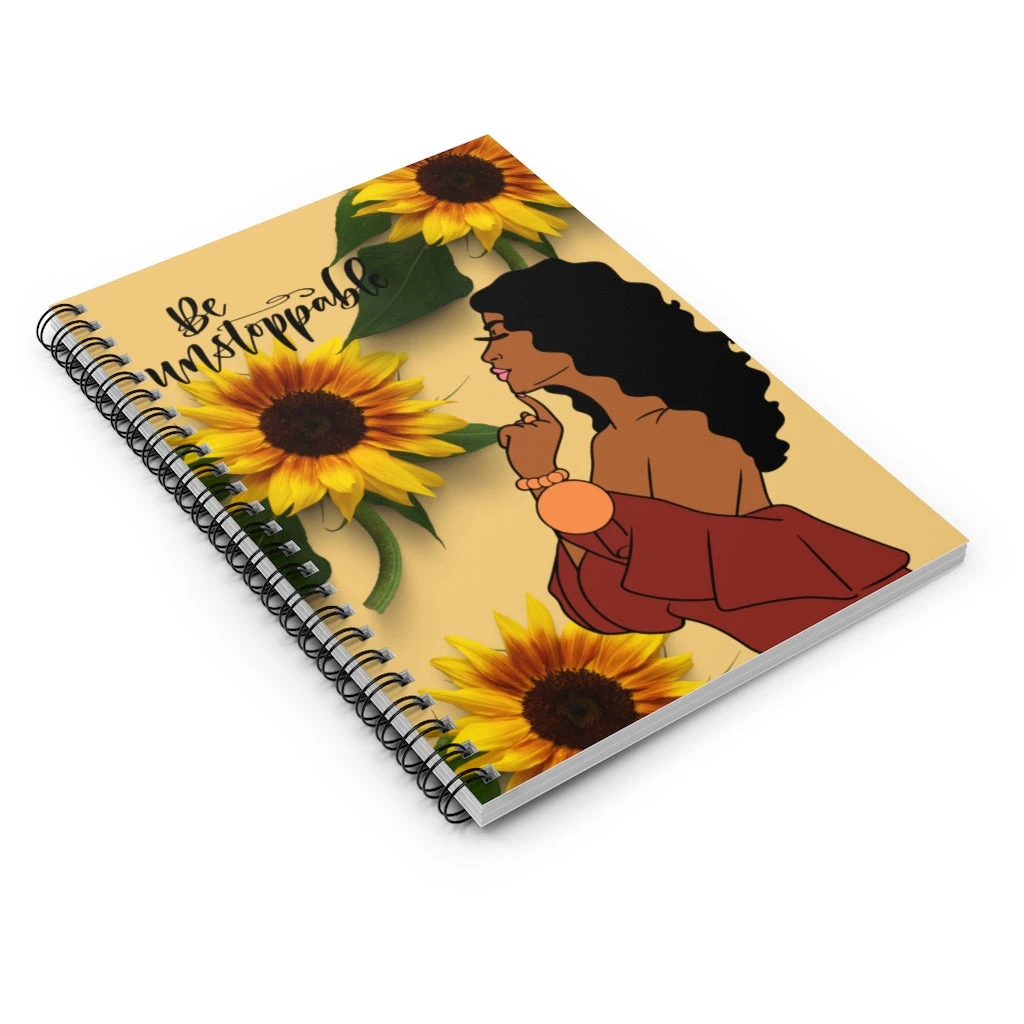 Spiral Notebook - Ruled Line - Be Unstoppable