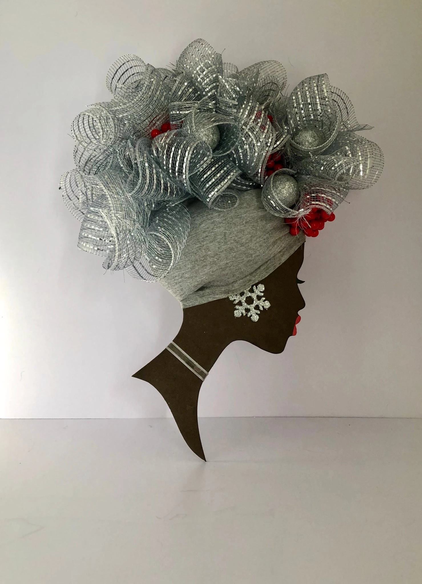 Simply Silver Elegant Diva Wreath Made to Order