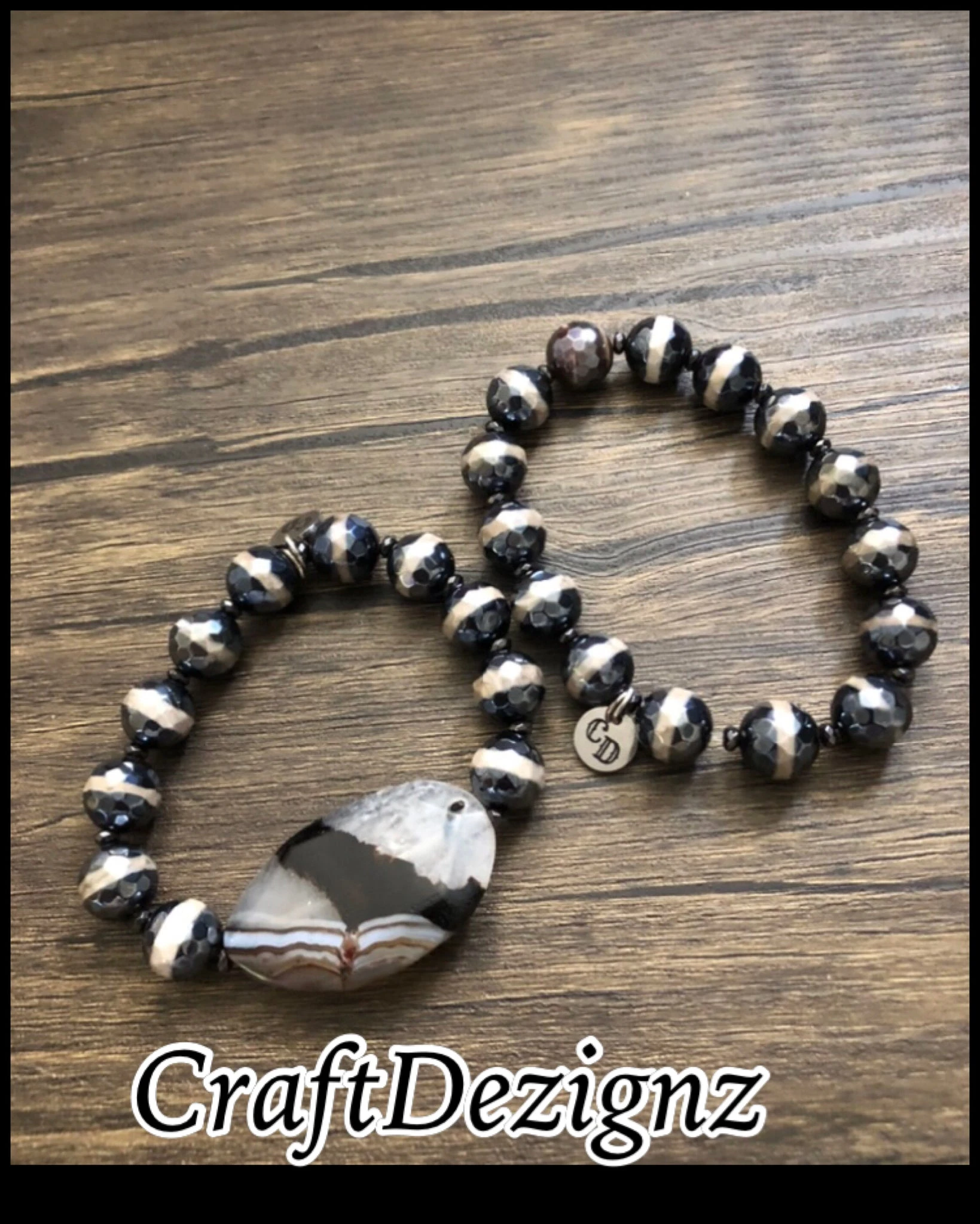 Black Bracelet Set