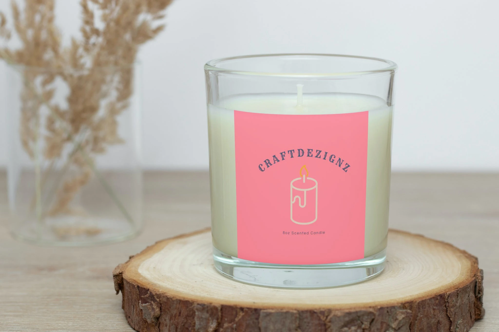 Straight Sided Tumbler Container Candle