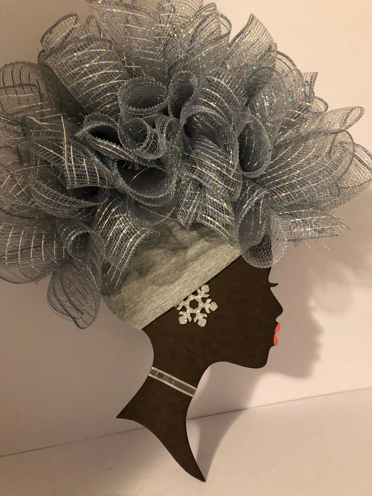 Simply Silver Elegant Diva Wreath Made to Order