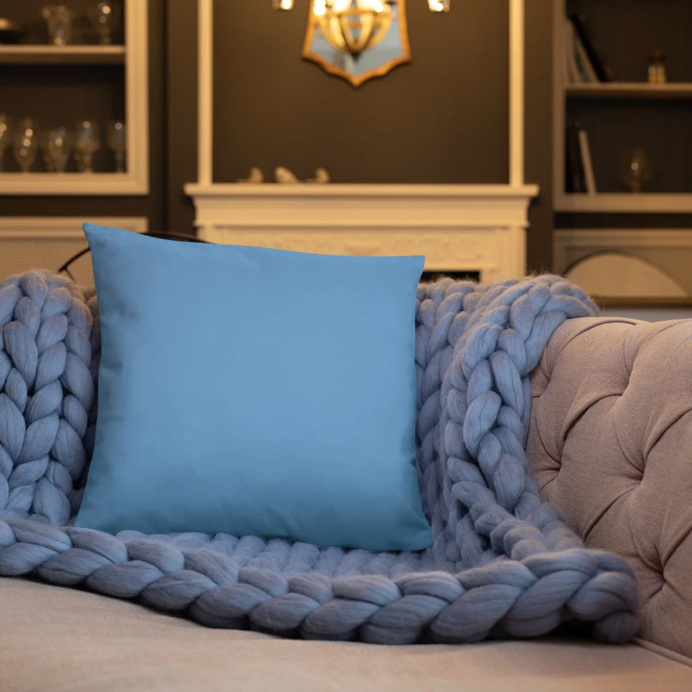 Basic Pillow - Just A Badass Woman with More Faith than Fear