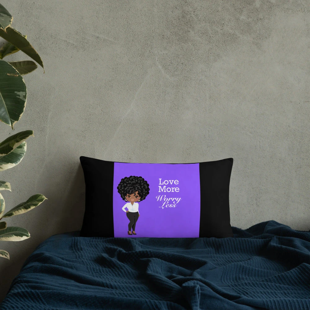 Basic Pillow - Love More Worry Less