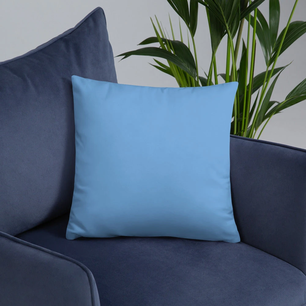 Basic Pillow - Just A Badass Woman with More Faith than Fear