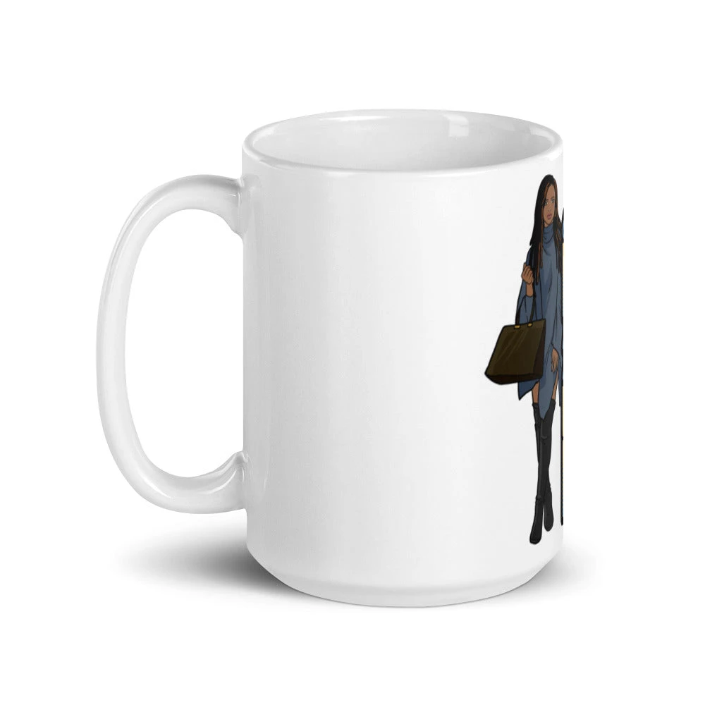 Just a Badass Woman with more Faith than Fear - Mug