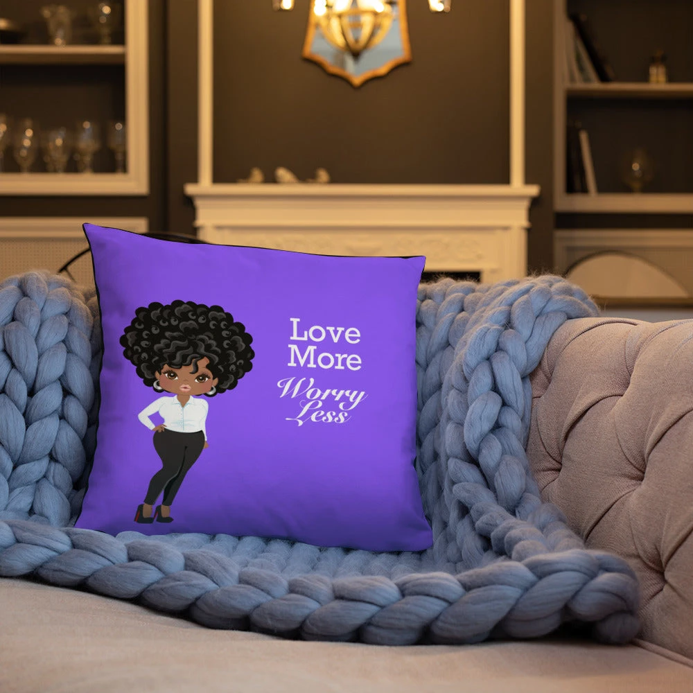 Basic Pillow - Love More Worry Less