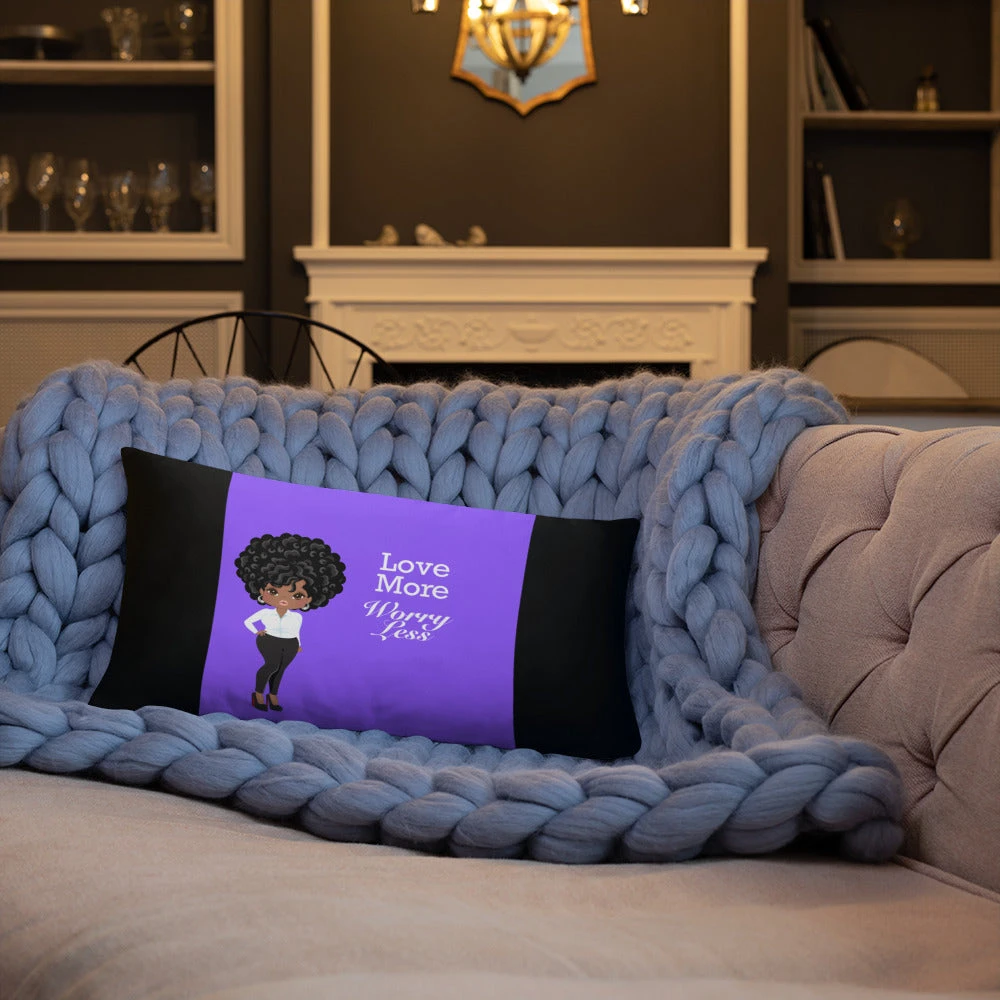 Basic Pillow - Love More Worry Less