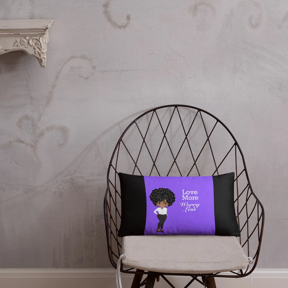 Basic Pillow - Love More Worry Less