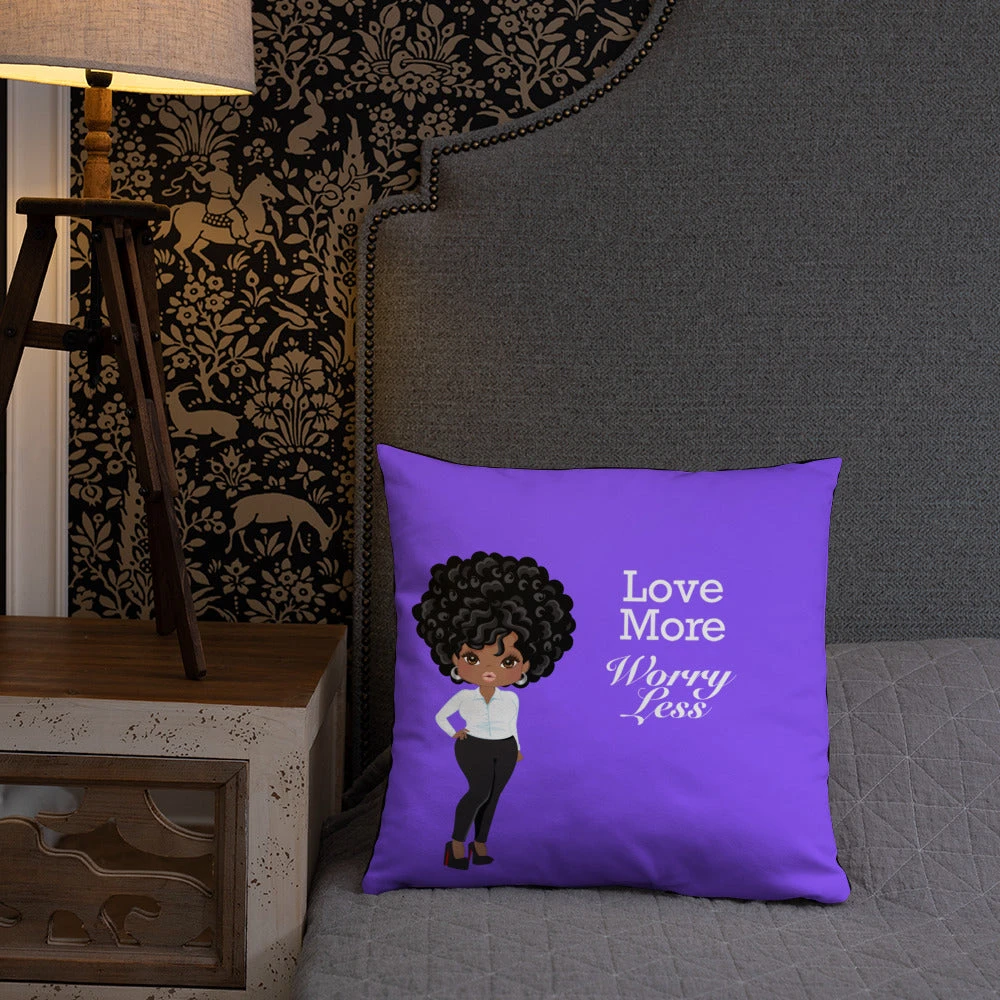 Basic Pillow - Love More Worry Less