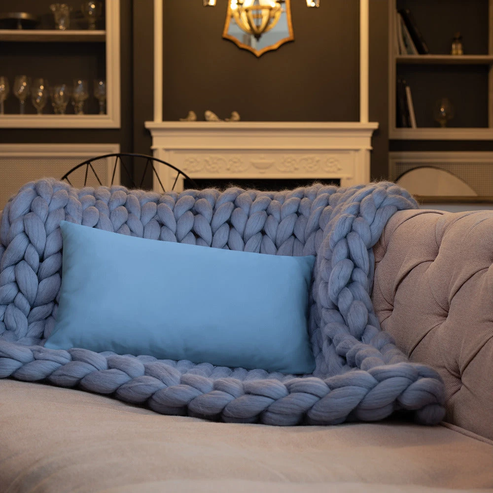 Basic Pillow - Just A Badass Woman with More Faith than Fear