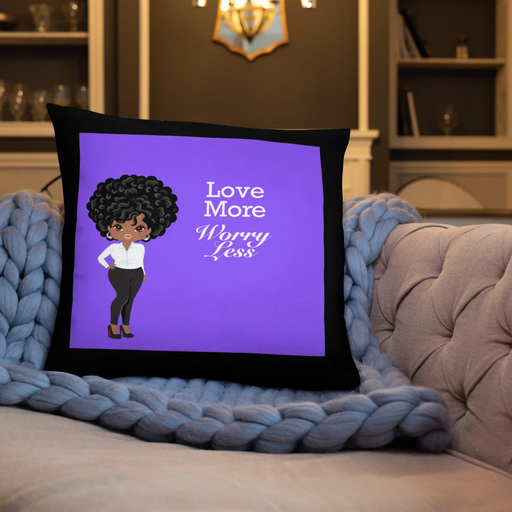 Basic Pillow - Love More Worry Less