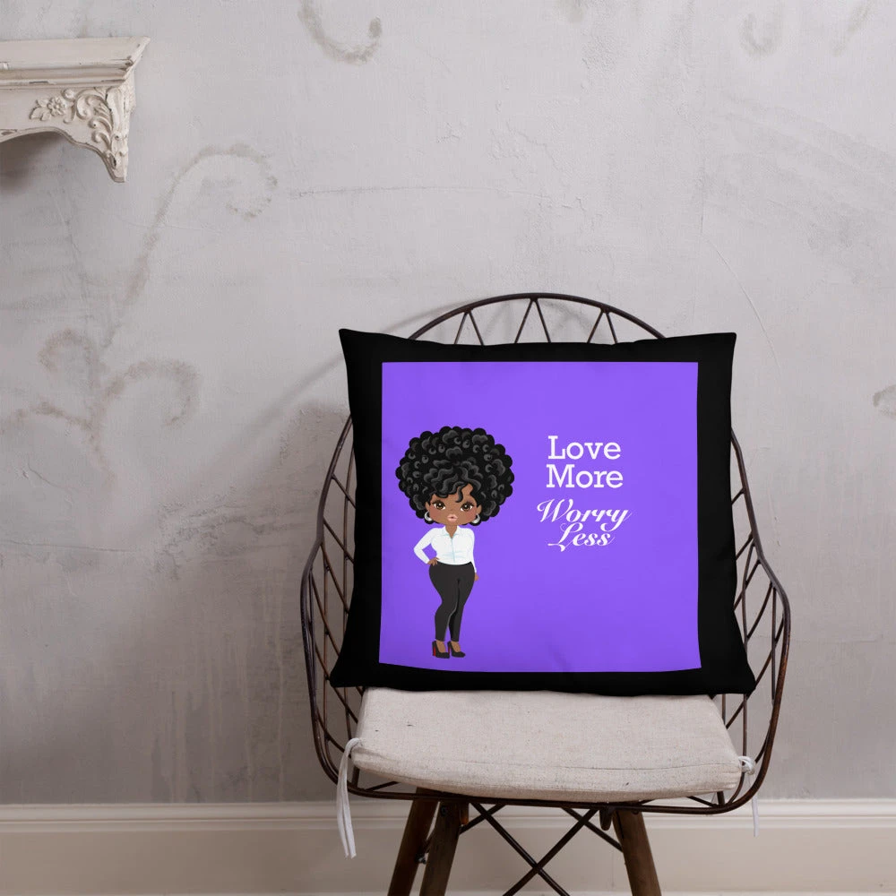 Basic Pillow - Love More Worry Less